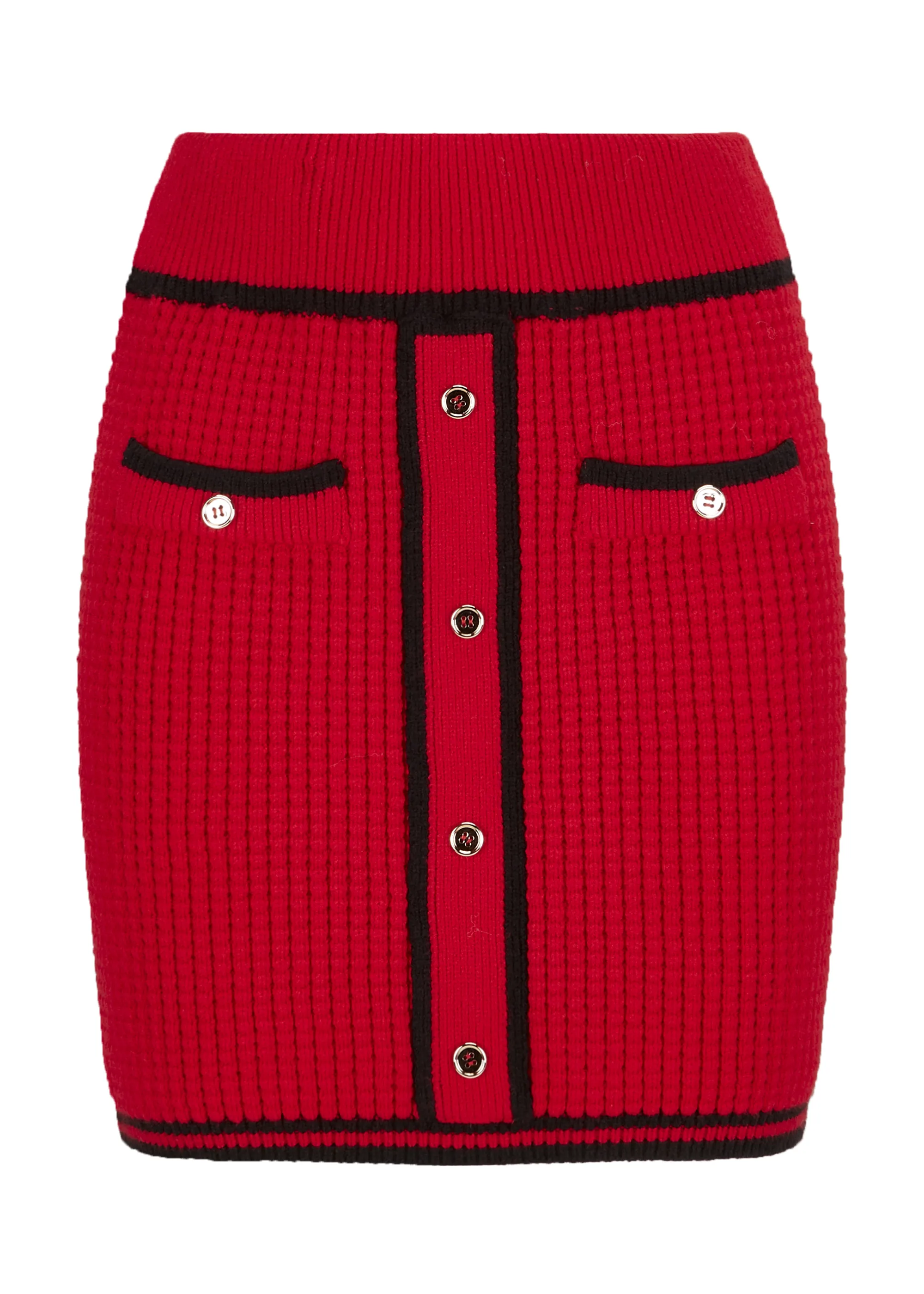 Mini knit skirt - ANELIWO in RED