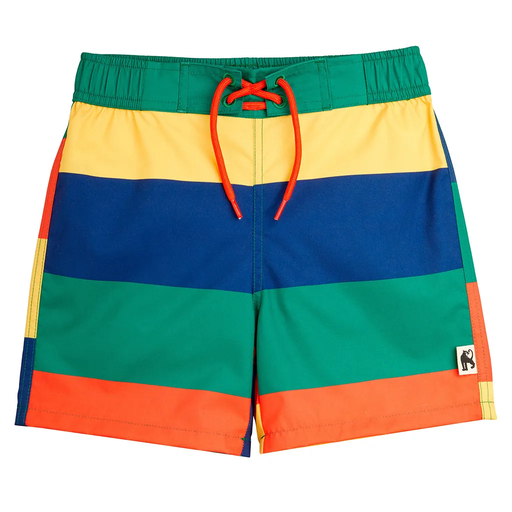 Mini Rodini Child Swim Shorts Multicolour Stripes