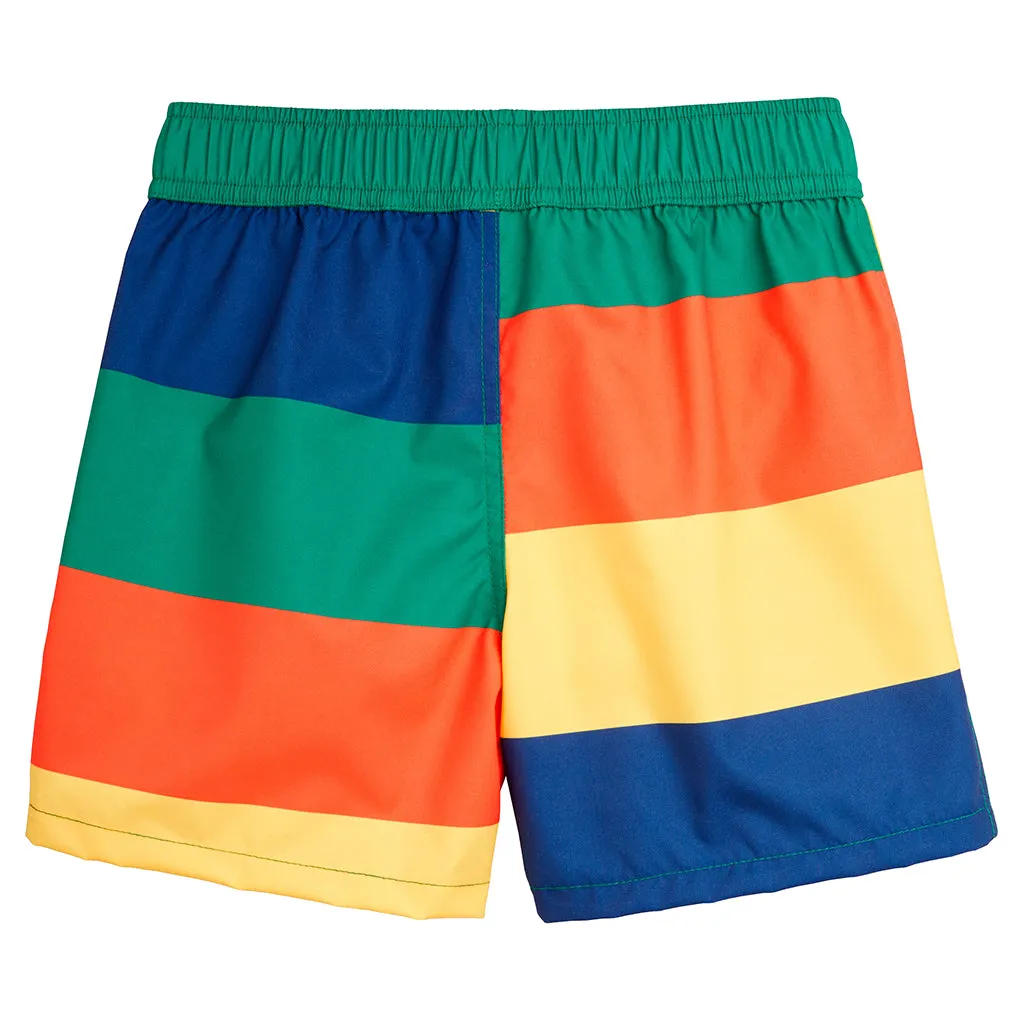 Mini Rodini Child Swim Shorts Multicolour Stripes