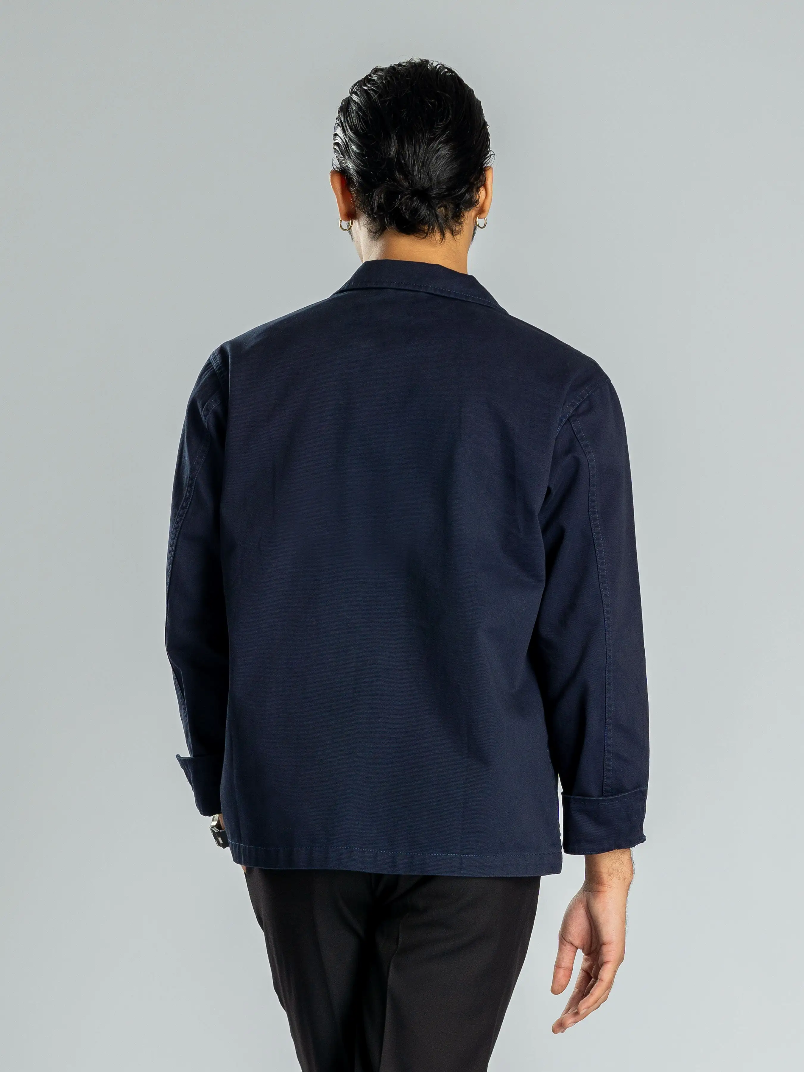 Modern Safari Jacket - Navy Blue