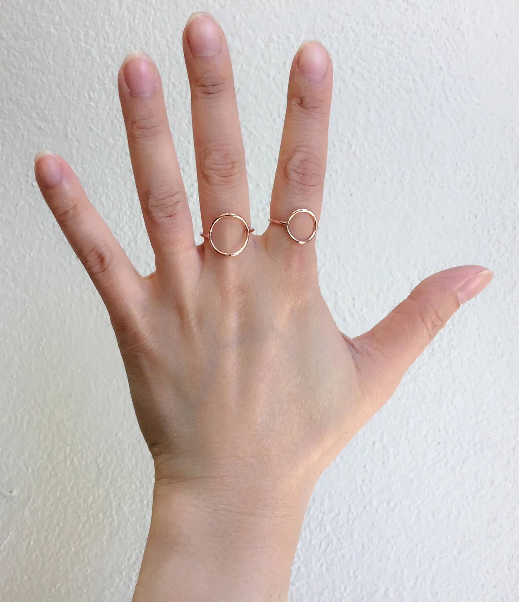 Monocle Ring, Rose Gold