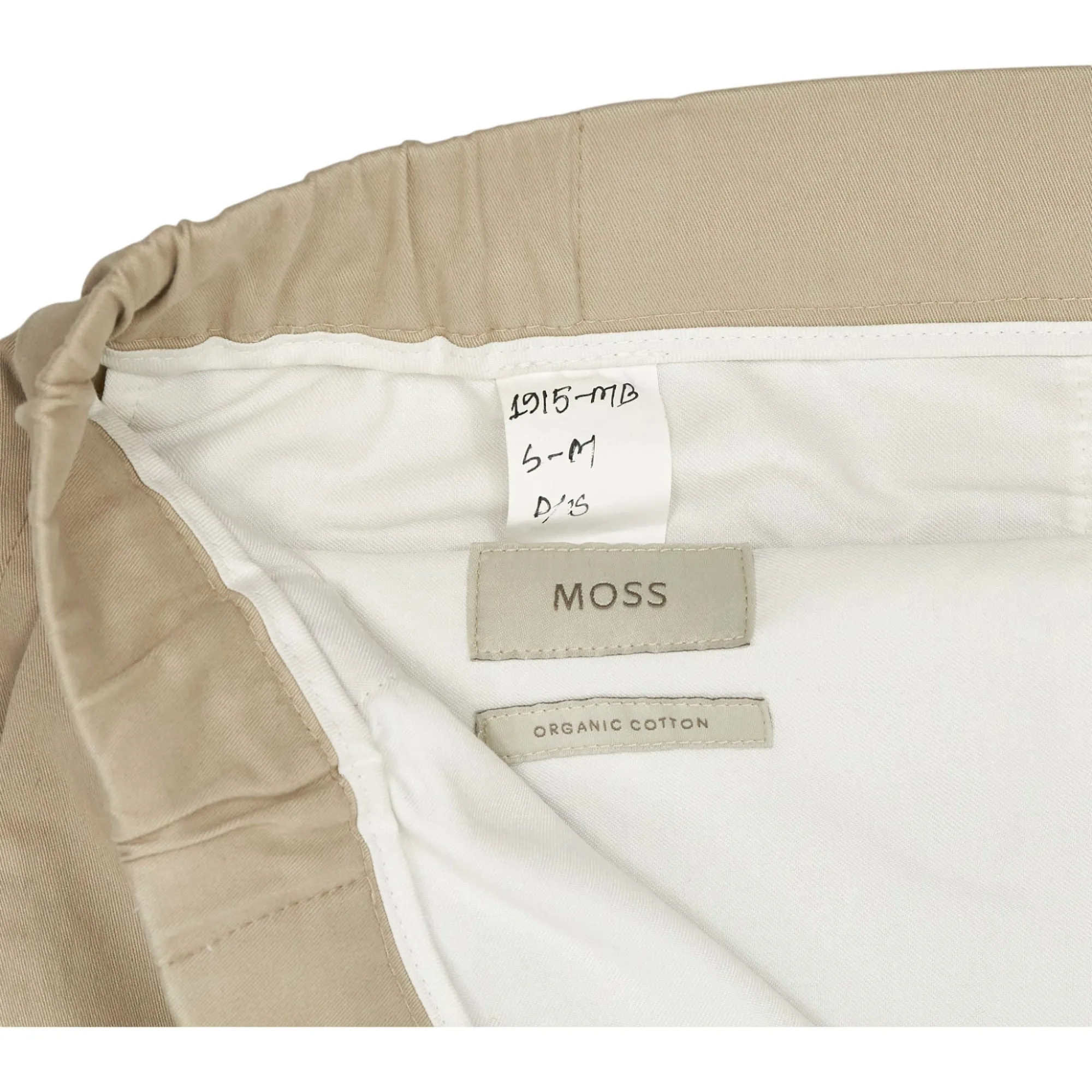 Moss Stone Organic Cotton Cargo Trousers