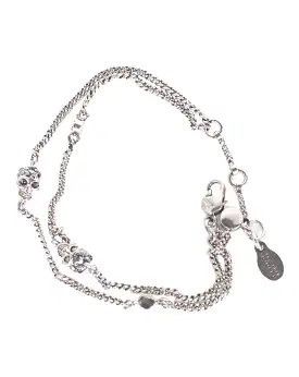 Multi Chain Bracelet, Silver