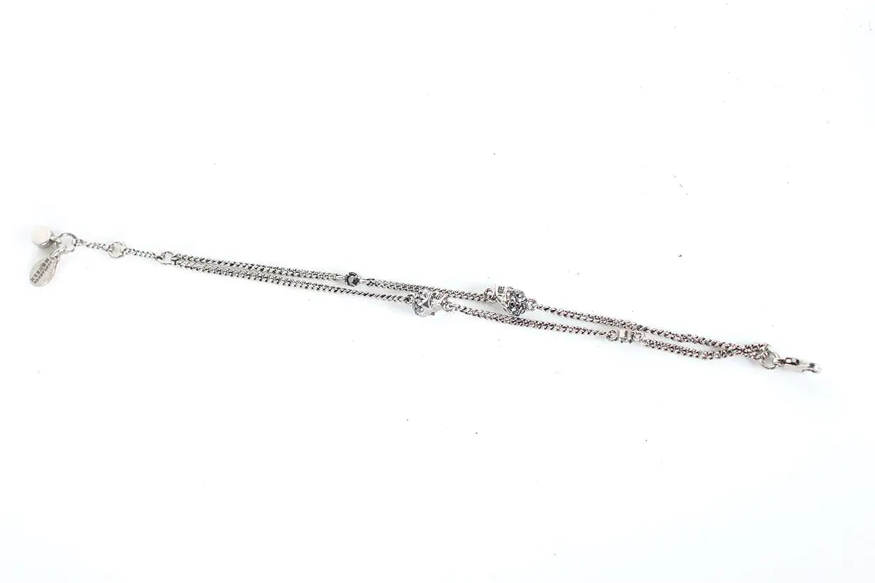 Multi Chain Bracelet, Silver