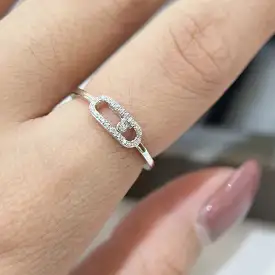 New Luxury Fashion Crystal Simple Bridal High Quality Cubic Zirconia Finger Ring - S4236290