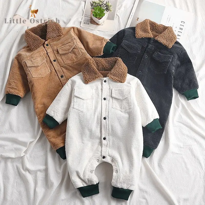 Newborn Corduroy Romper