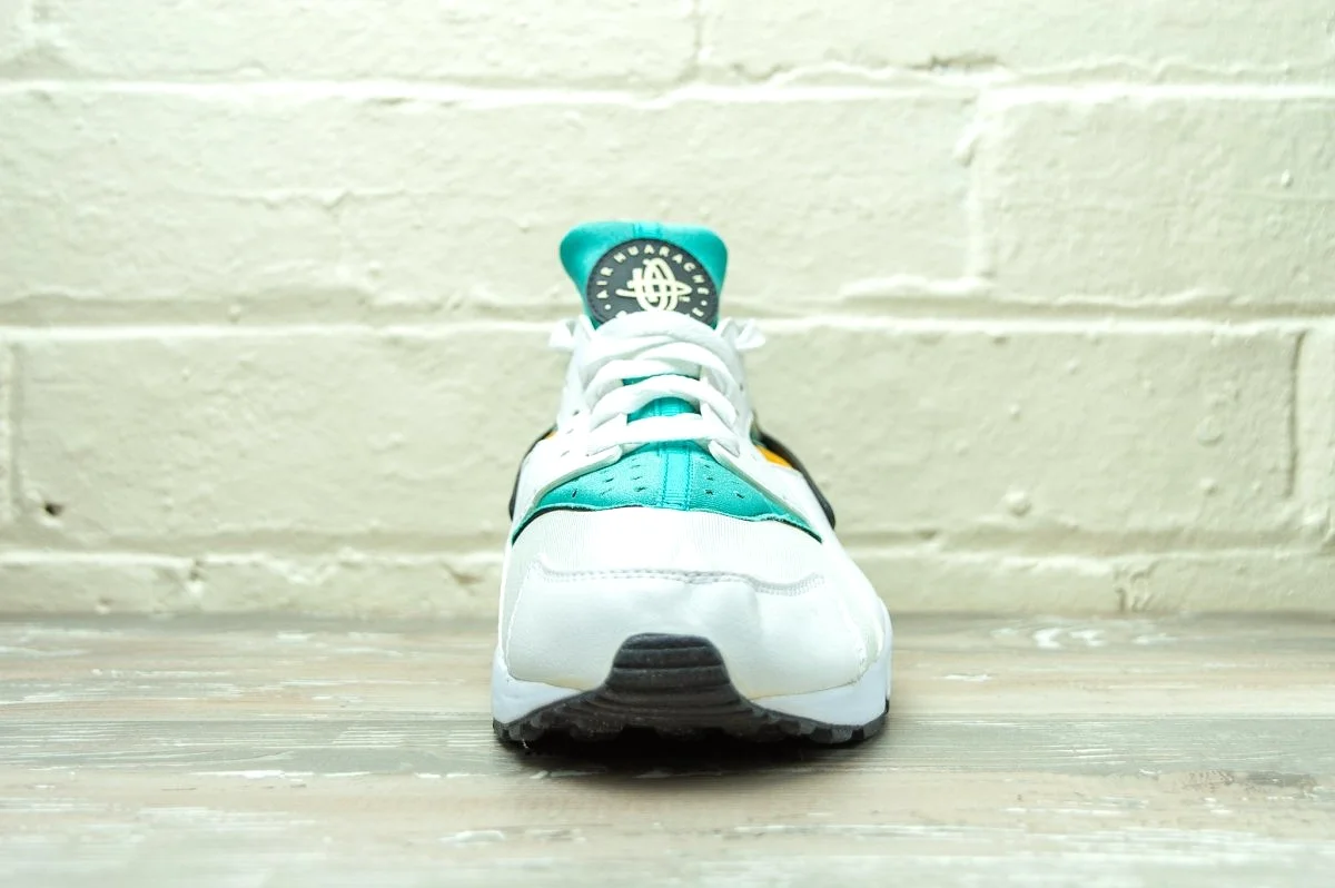 Nike Air Huarache White Turquoise Gold 318429 137