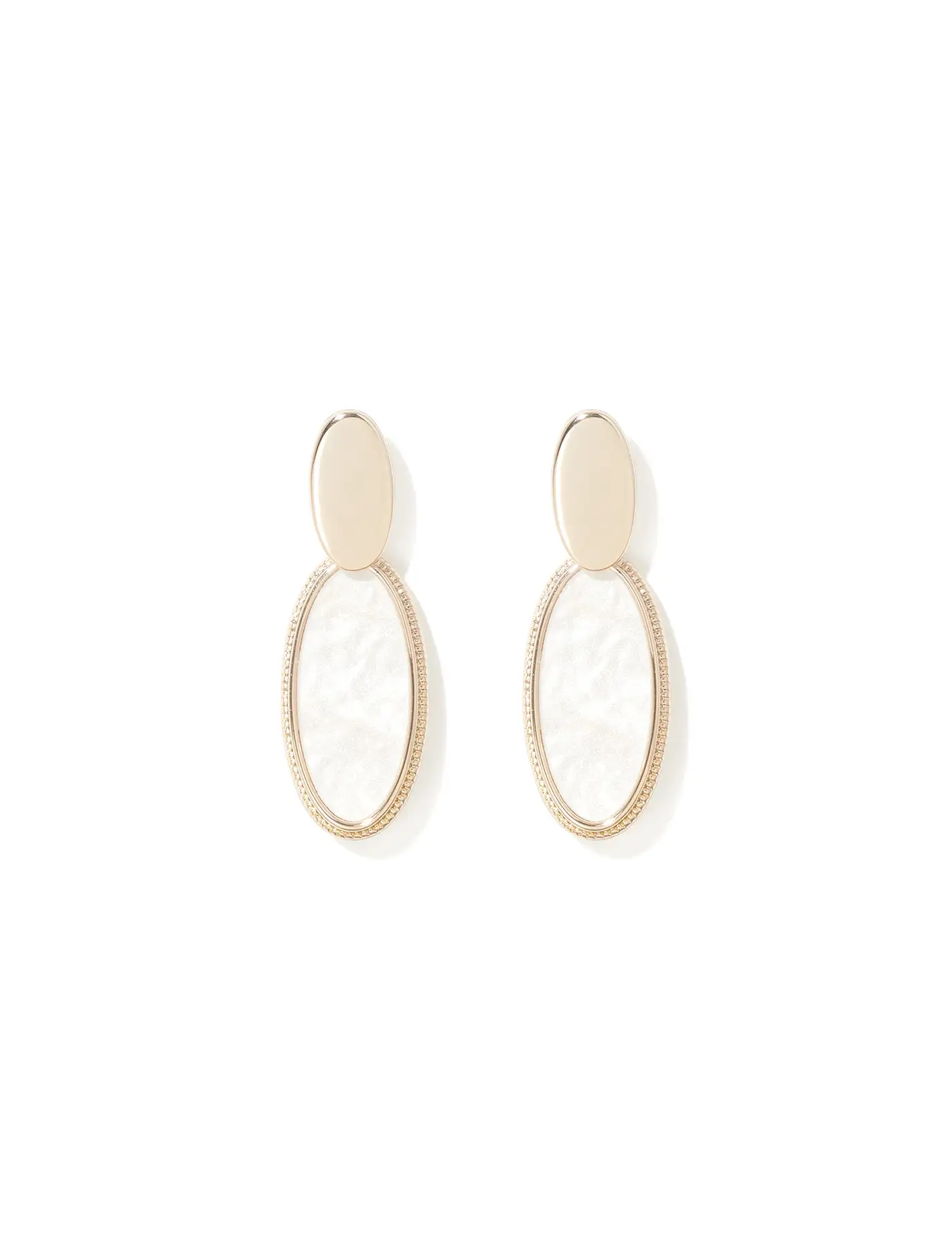 Odelia Oval Drop Earrings