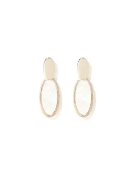 Odelia Oval Drop Earrings