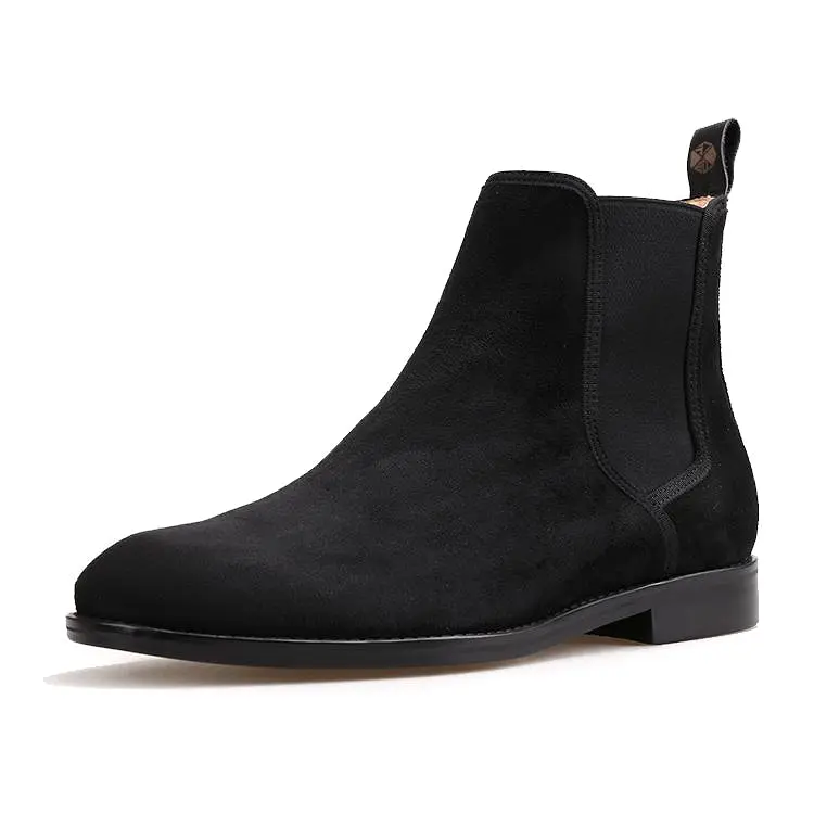 OneDrop Handmade Men Leather CHELSEA Boots Pigskin Suede