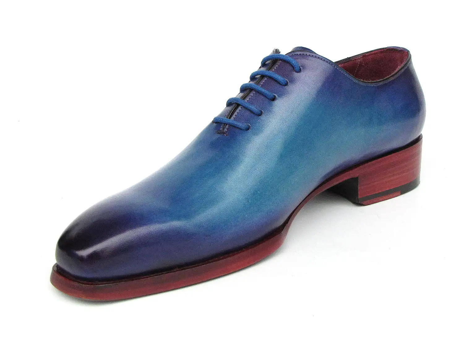 Paul Parkman Goodyear Welted Wholecut Oxfords Blue & Turquoise - 044TRQ