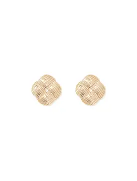 Paula Panel Square Stud Earrings