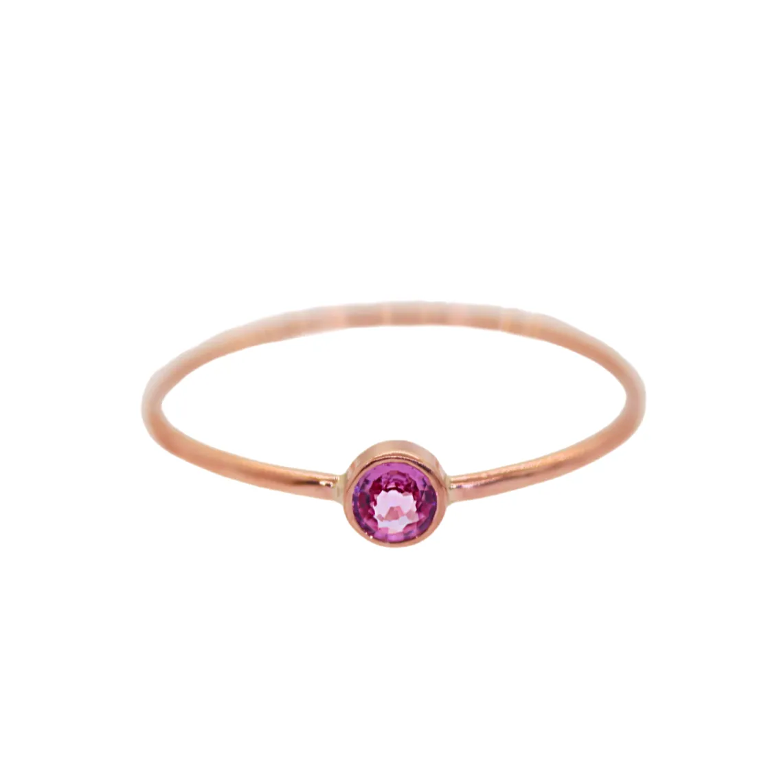 Pink Sapphire Stacking Ring