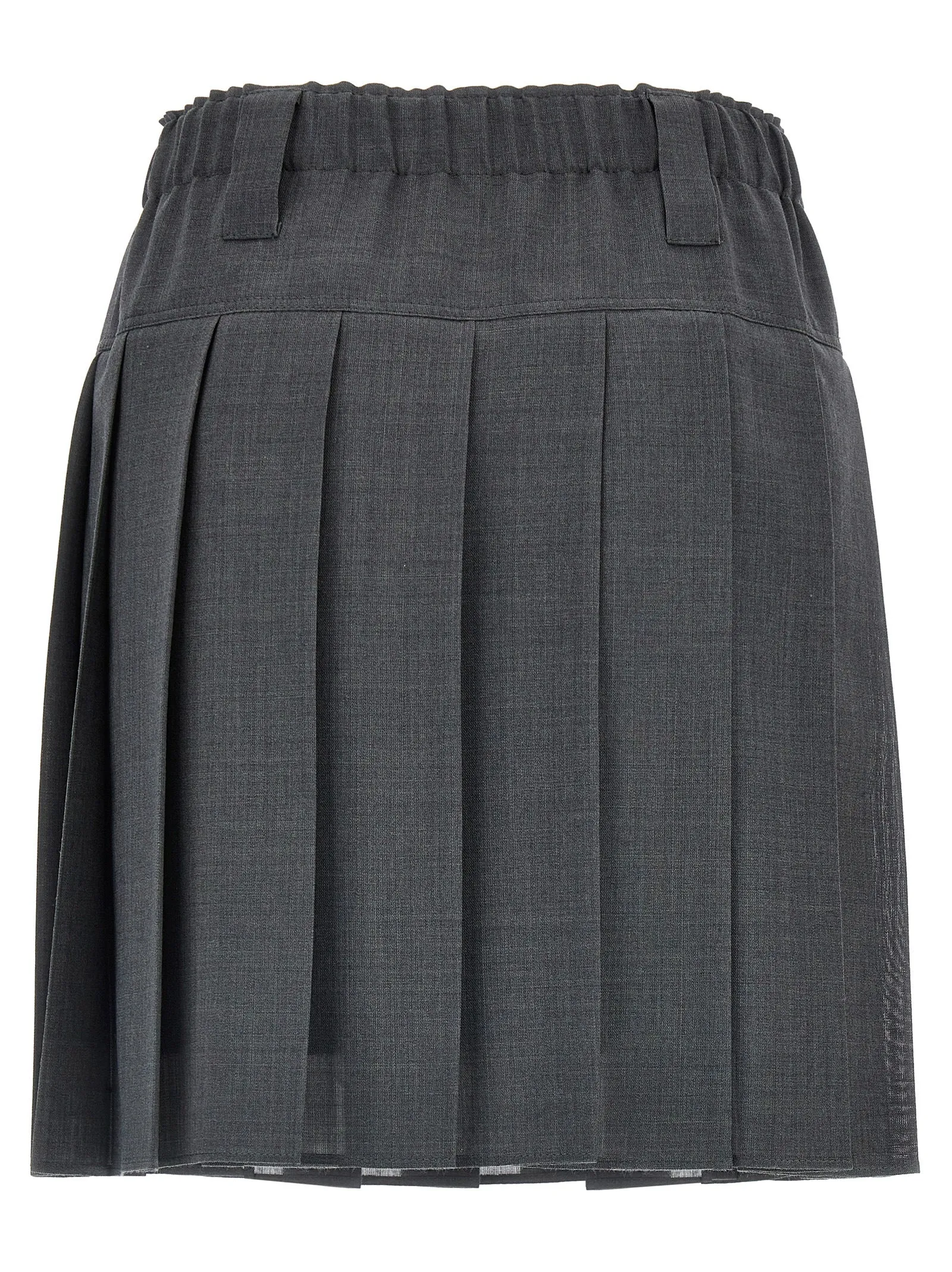 Pleated Skirt Skirts Gray