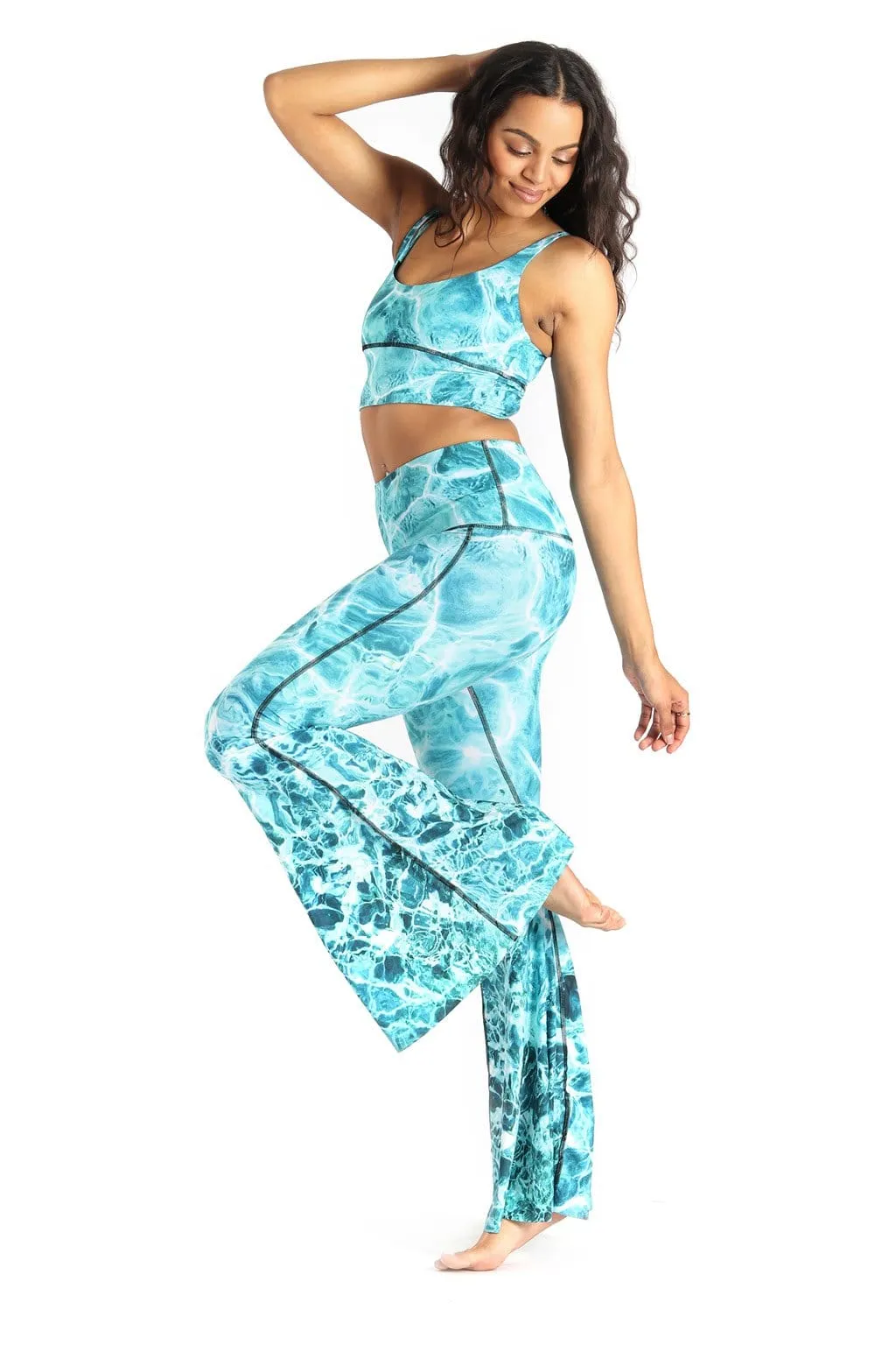 Pool Party Printed Bell Bottoms