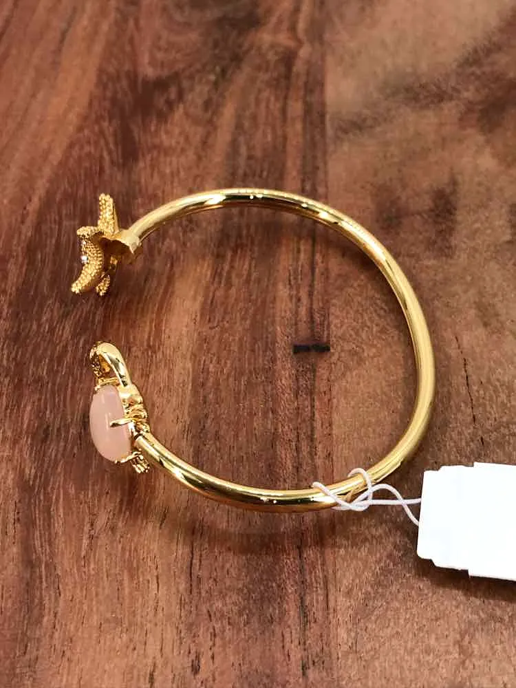 Pre-Owned Kate Spade Gold Starfish & Crab Cuff Bracelet