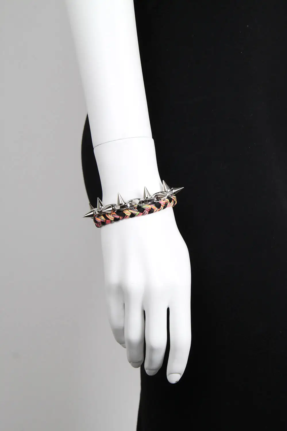 Punk Carnival Braided Bracelet Black