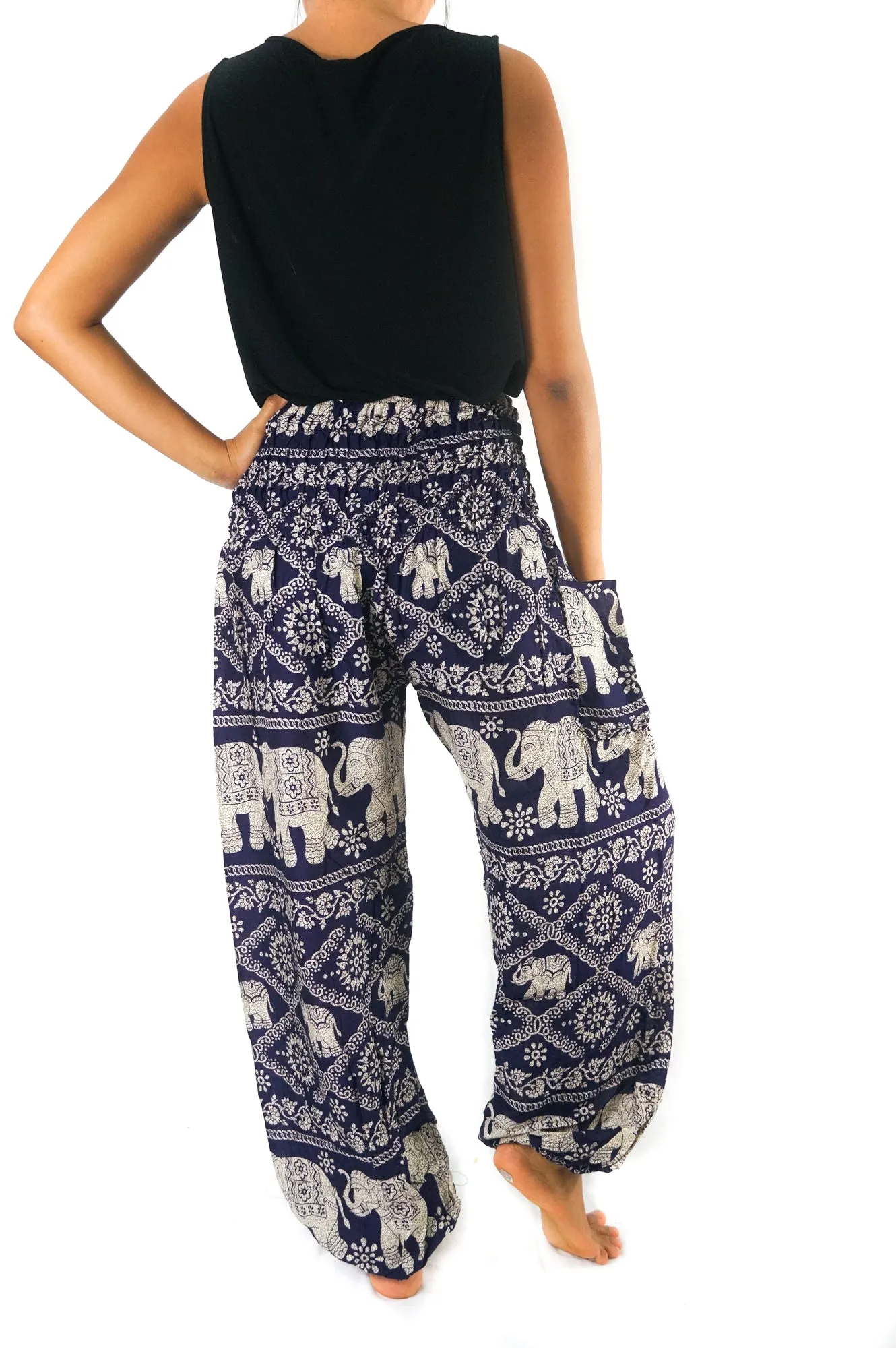 Purple ELEPHANT Pants Women Boho Pants Hippie Pants Yoga