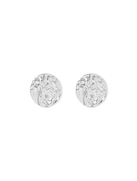 Raine Round Texture Stud Earrings