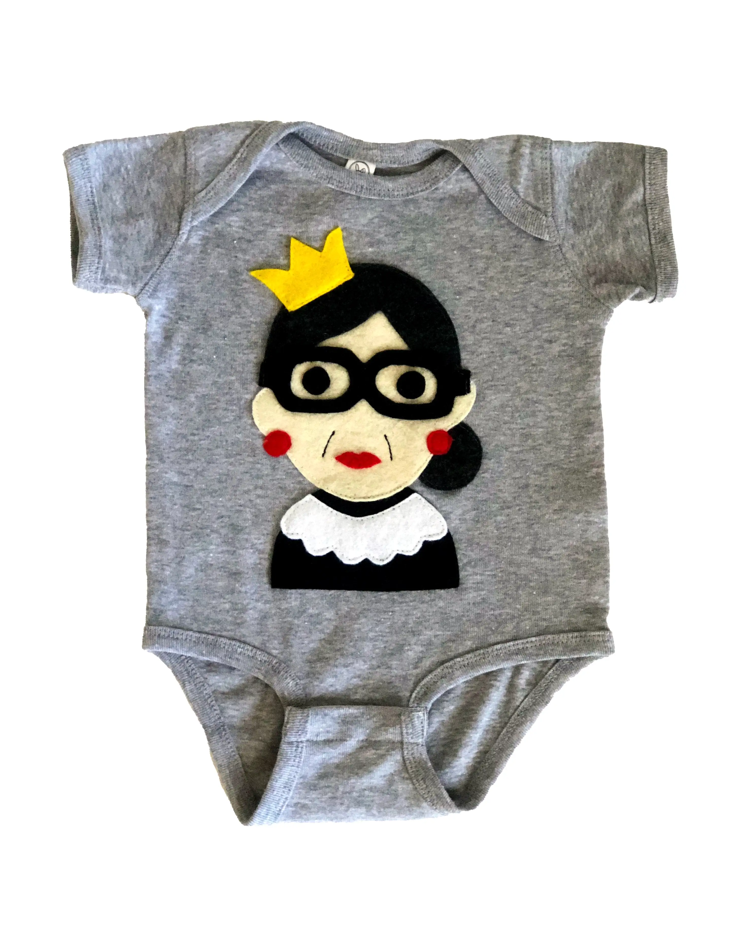 RBG Infant Bodysuit Gray | Newborn - 18M