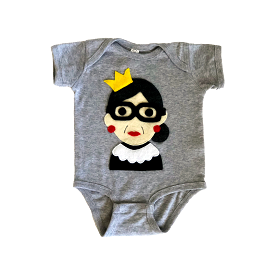 RBG Infant Bodysuit Gray | Newborn - 18M