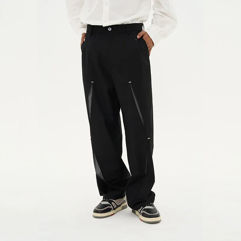 Ripped Seam Deconstructed Trousers