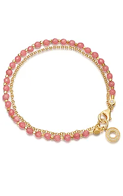 Rose Quartzite Biography Bracelet