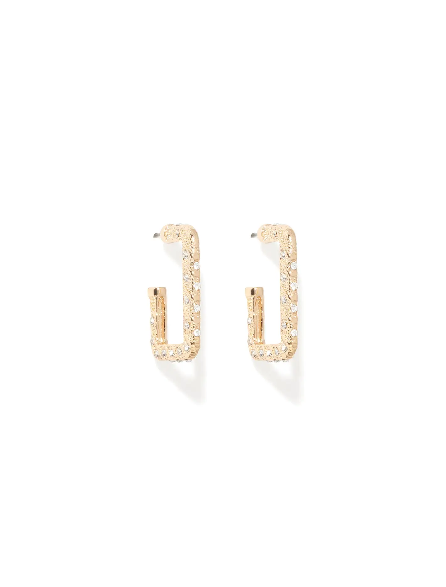 Sam Square Stone Stud Earrings