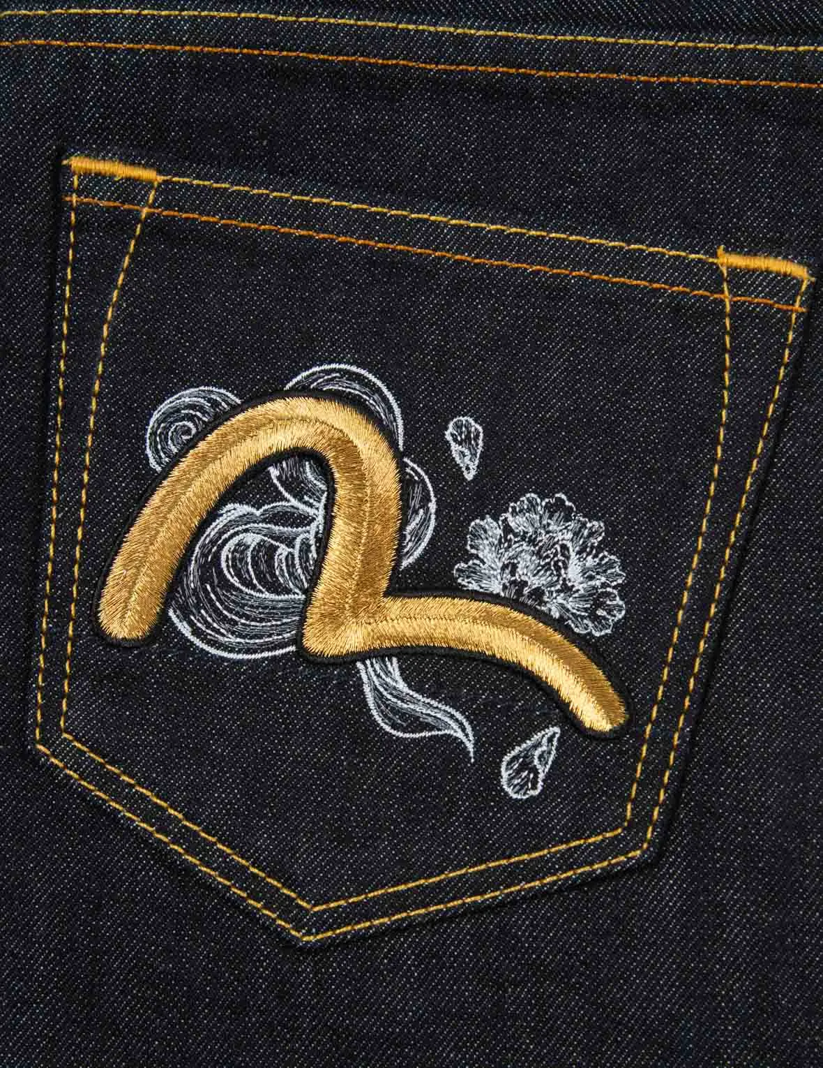 Seagull Embroidery Denim Shorts