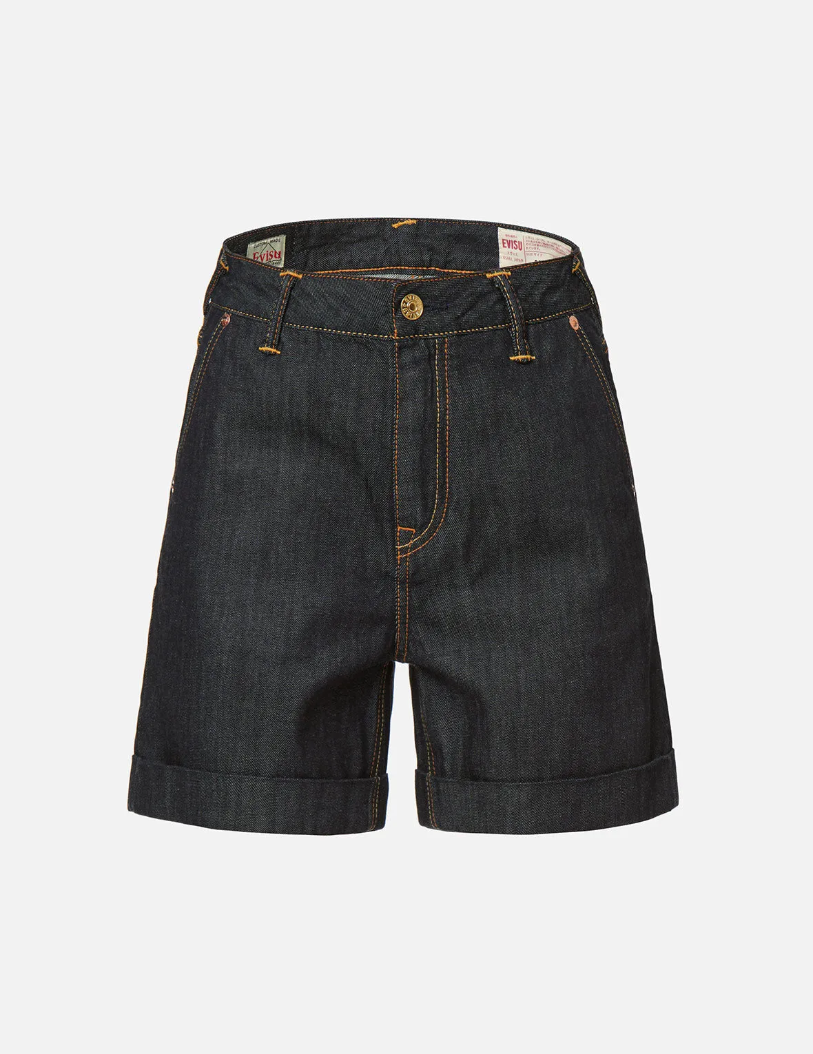 Seagull Embroidery Denim Shorts