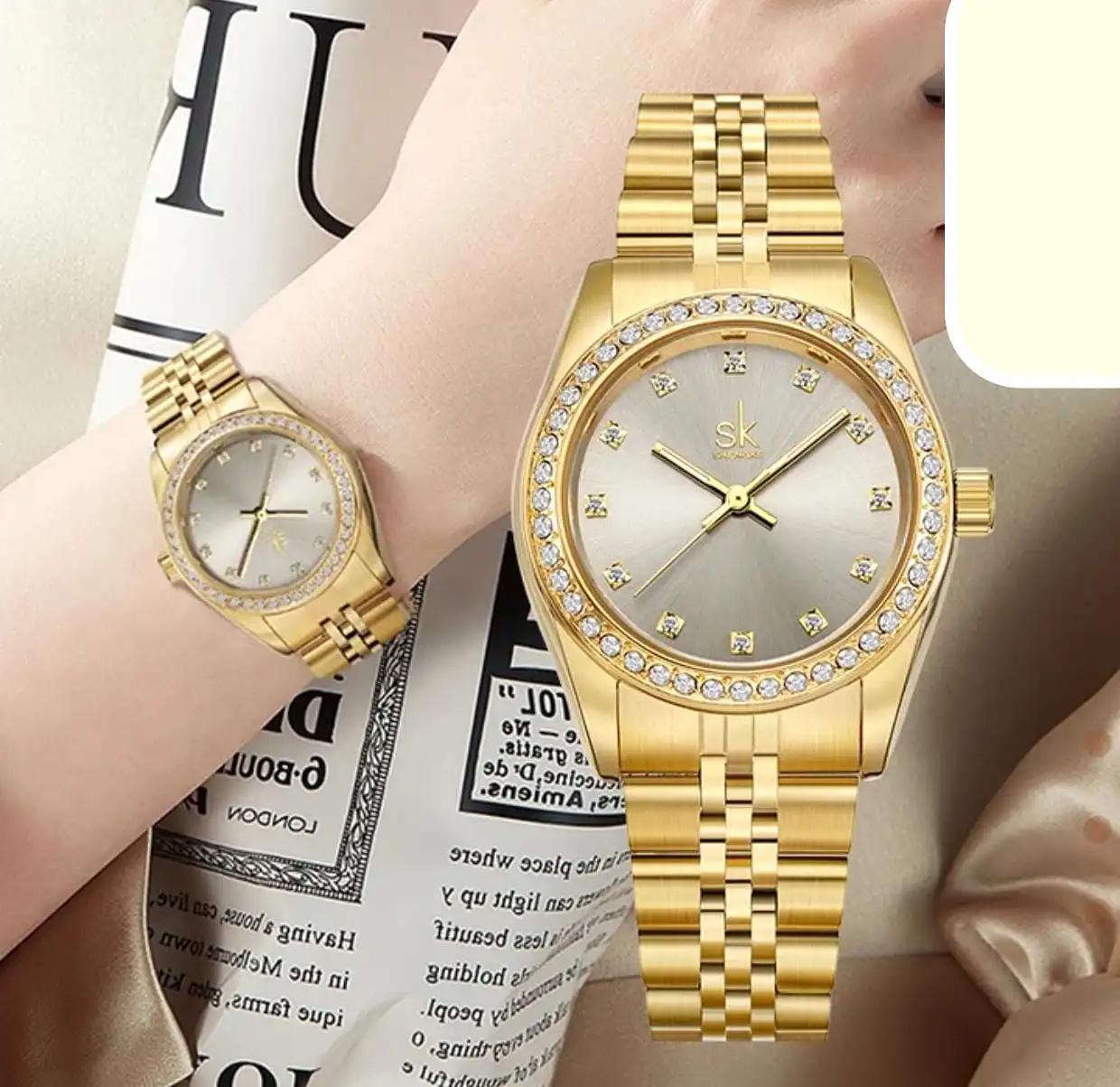 Sk Lady Watch with Diamond Dial