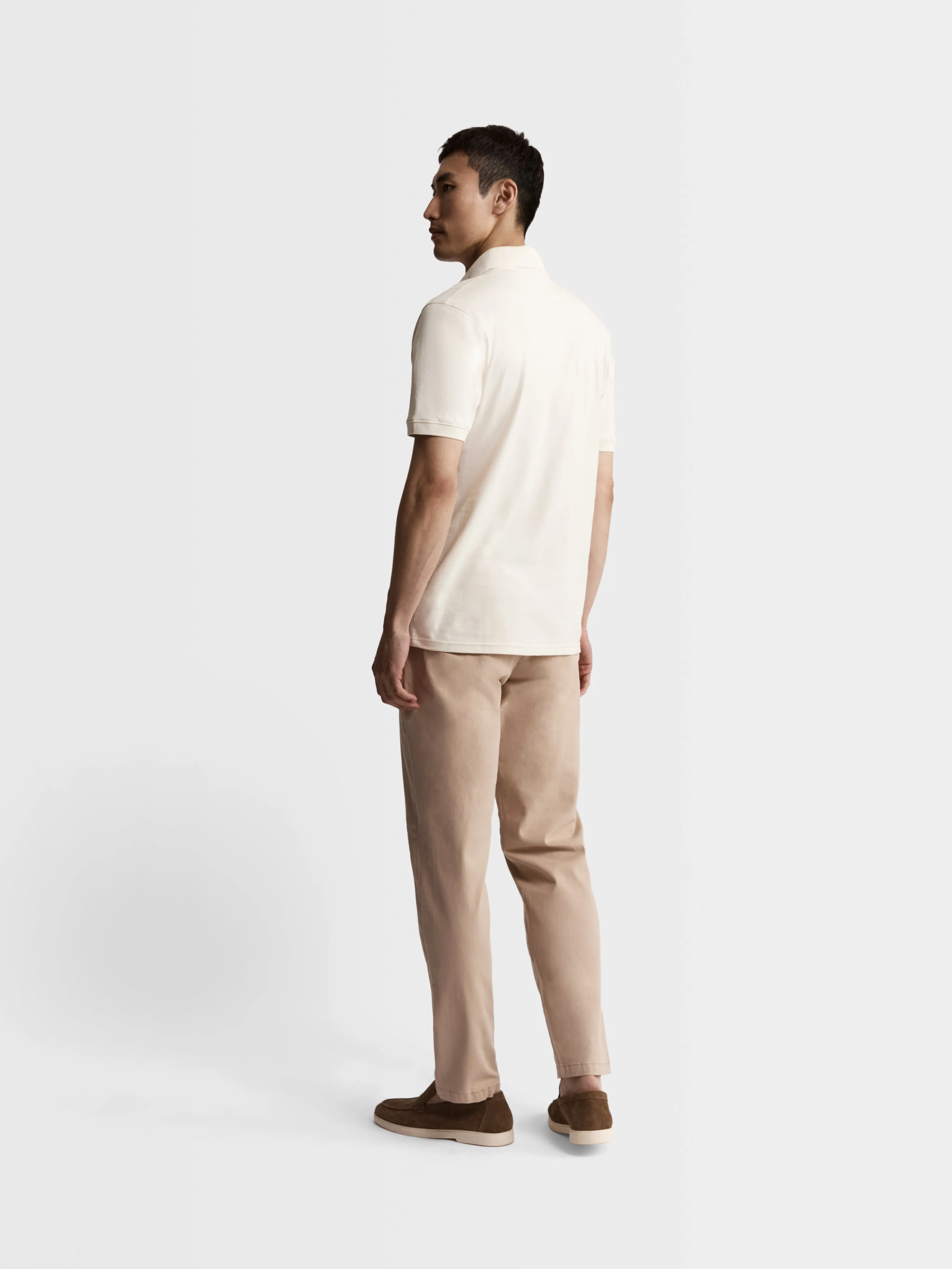 Slim Fit Sand Chinos