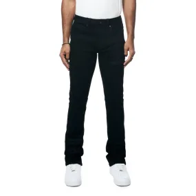 Slim Tapered Varsity Jeans - Black