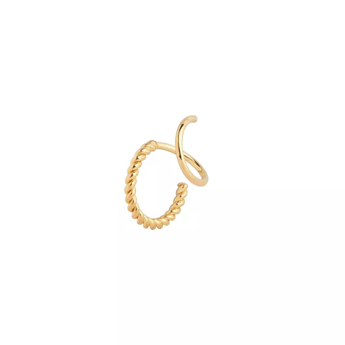 Sofia Twirl Earring, Gold