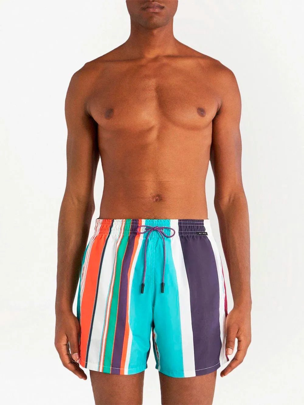 Striped swim shorts