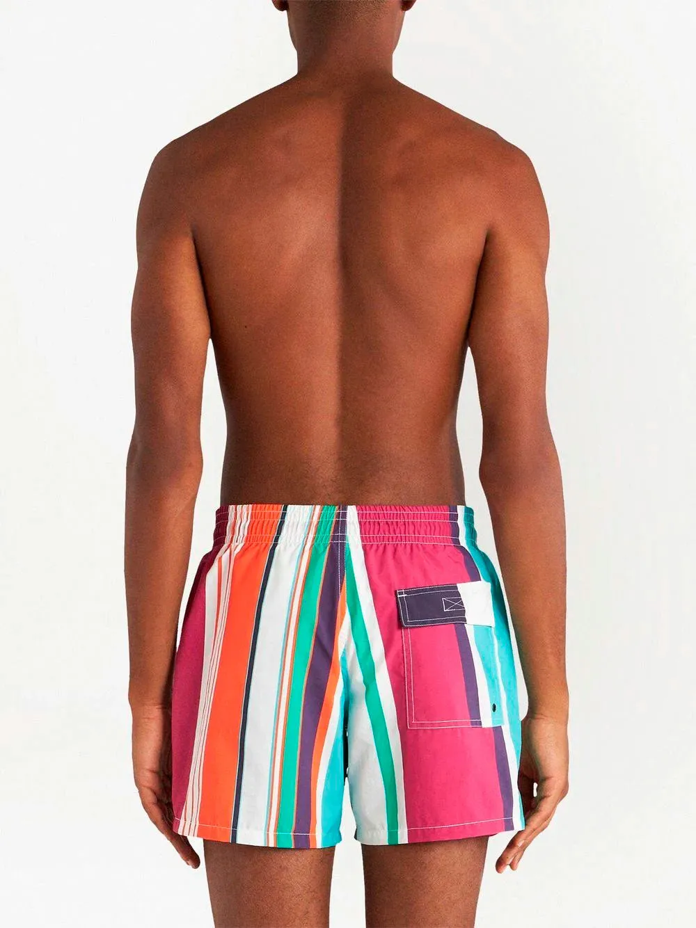 Striped swim shorts