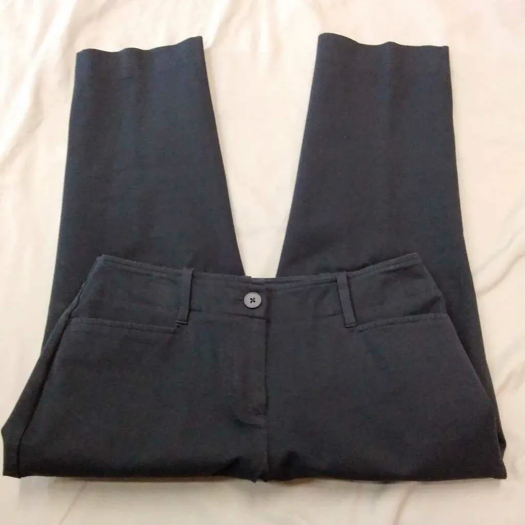 TALBOTS NAVY CAPRIS SIZE 4 PETITE TCC