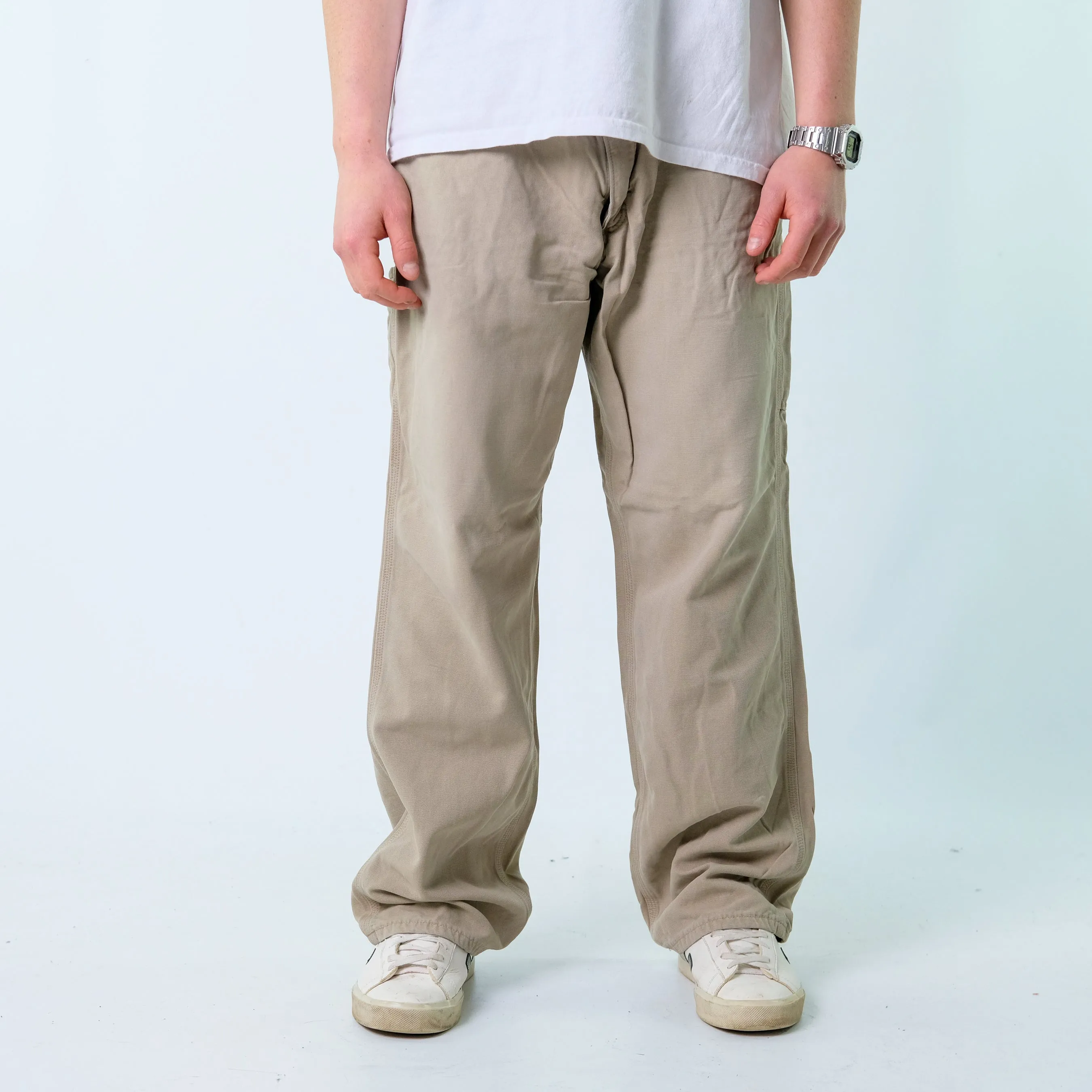 Tan y2ks Carhartt Denim Carpenter Baggy Jeans Pants (38x32)