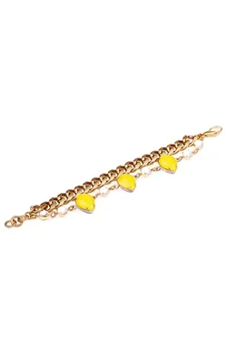 Teardrop Bracelet Yellow