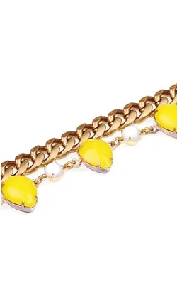 Teardrop Bracelet Yellow