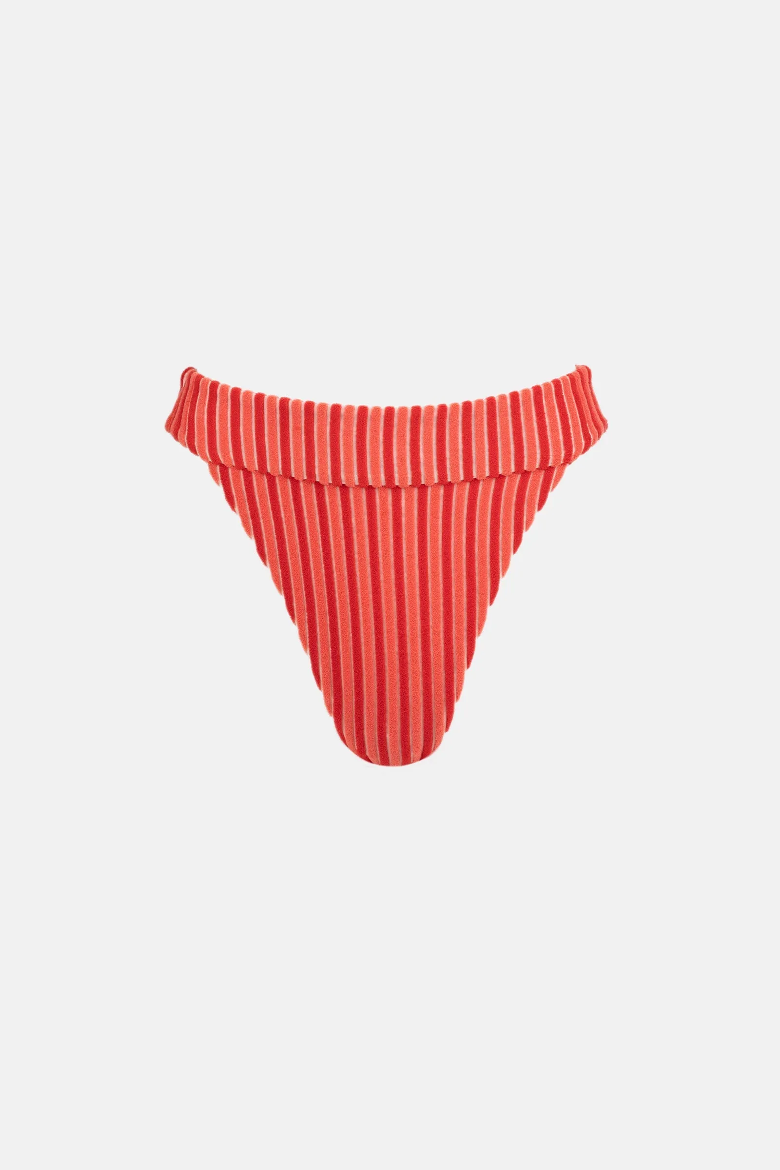 Terry Sands Stripe Hi Banded Pant Red Sand