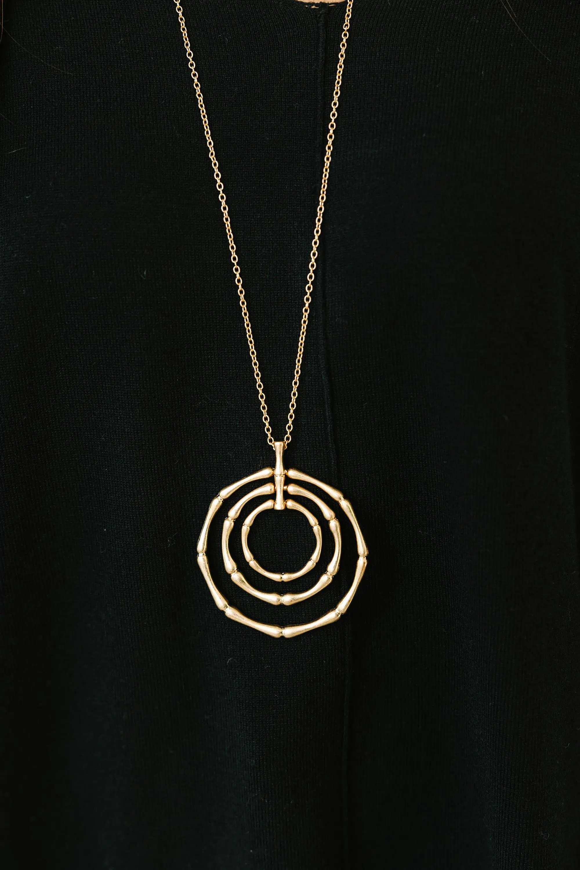 This Is The Move Gold Pendant Necklace