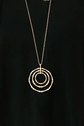 This Is The Move Gold Pendant Necklace