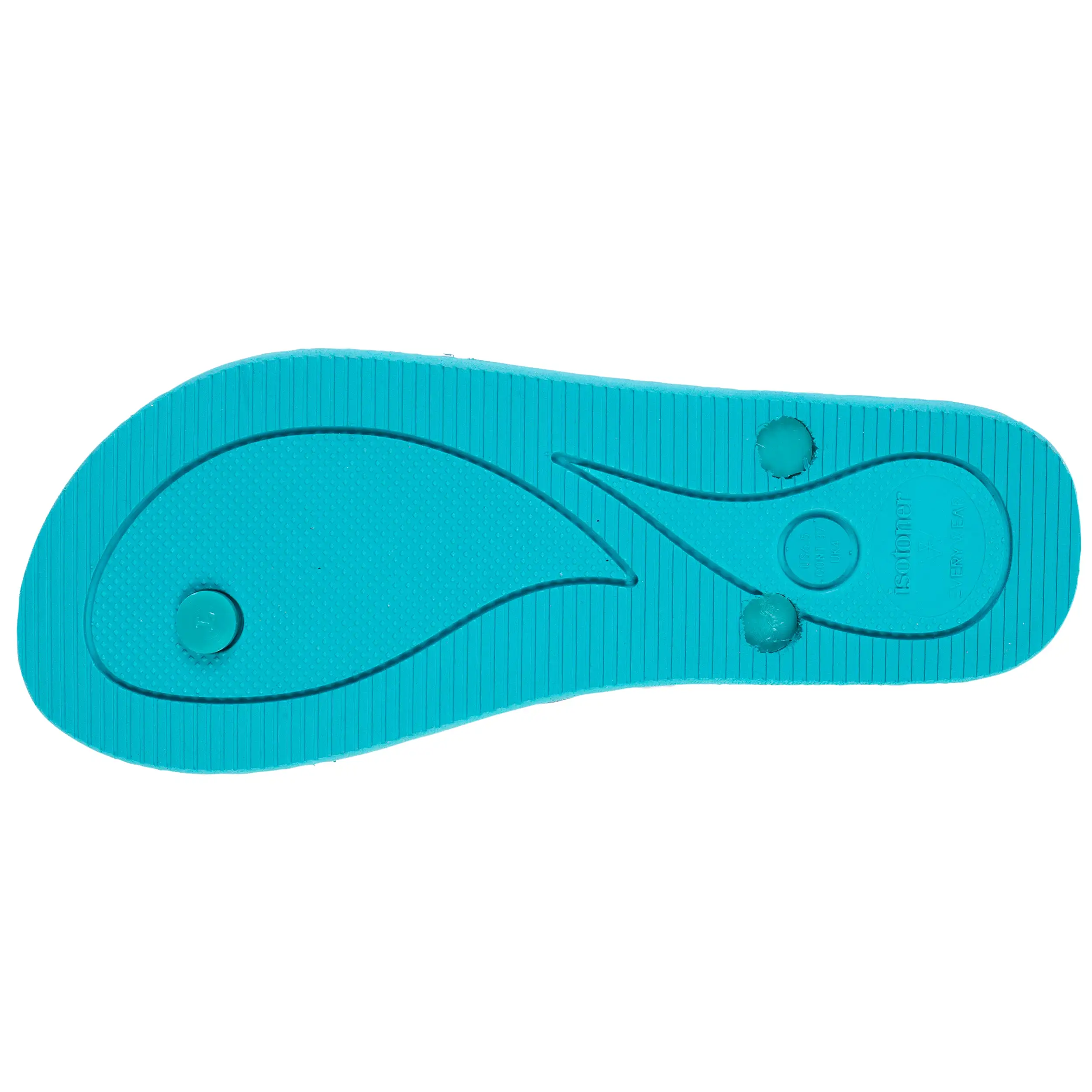 Tongs Femme  tige paillettes Turquoise