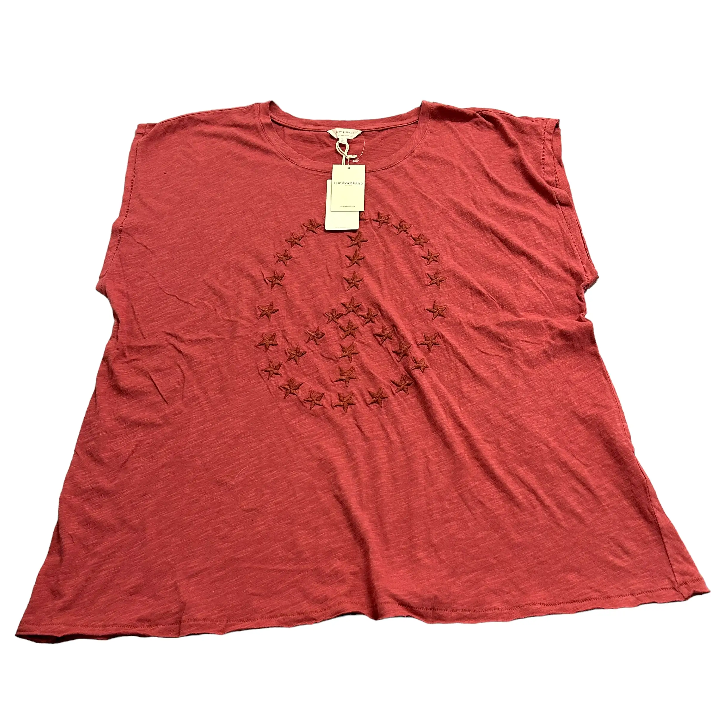 Top Short Sleeve By Lucky Brand  Size: 2x