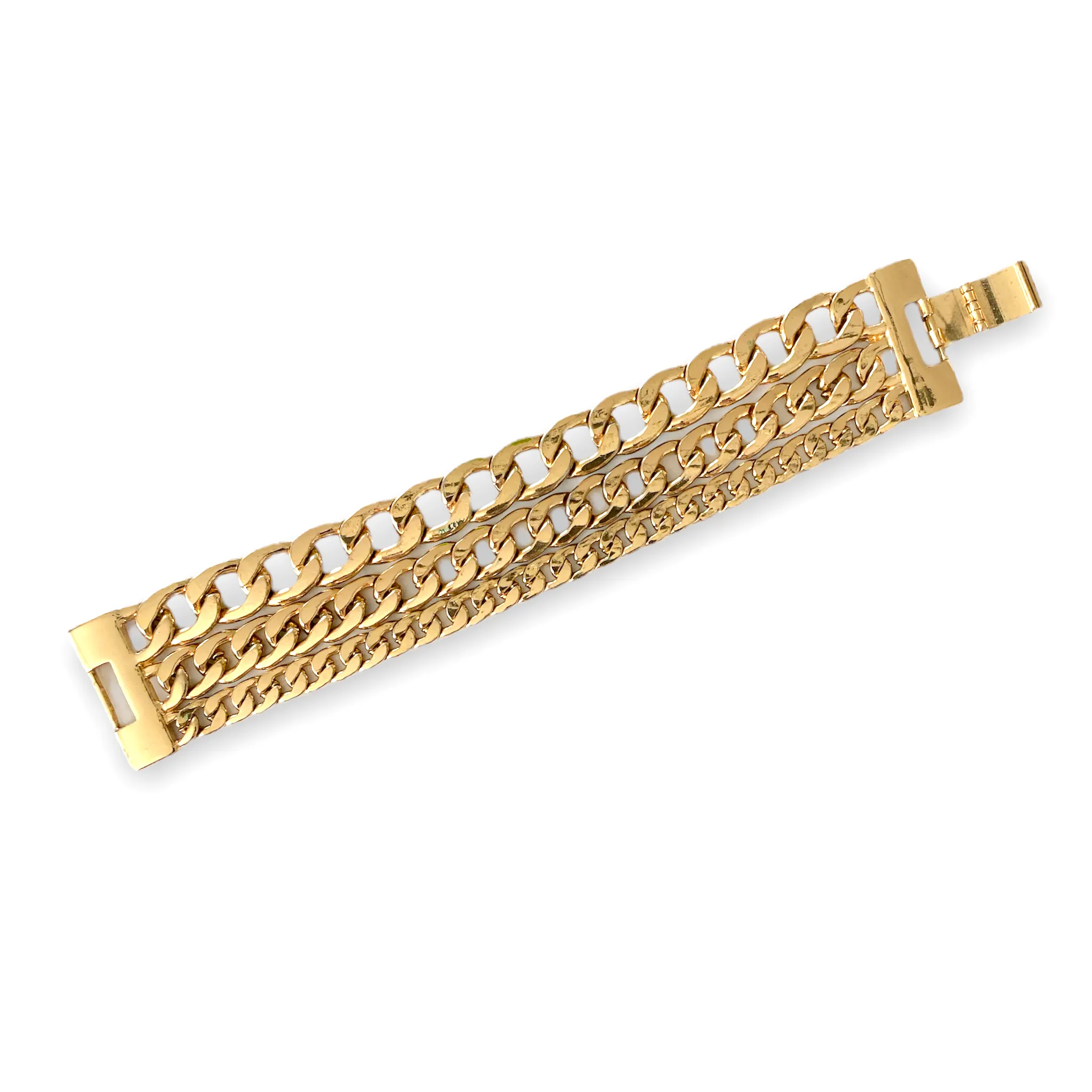 Triple Chain Chainlink Bracelet