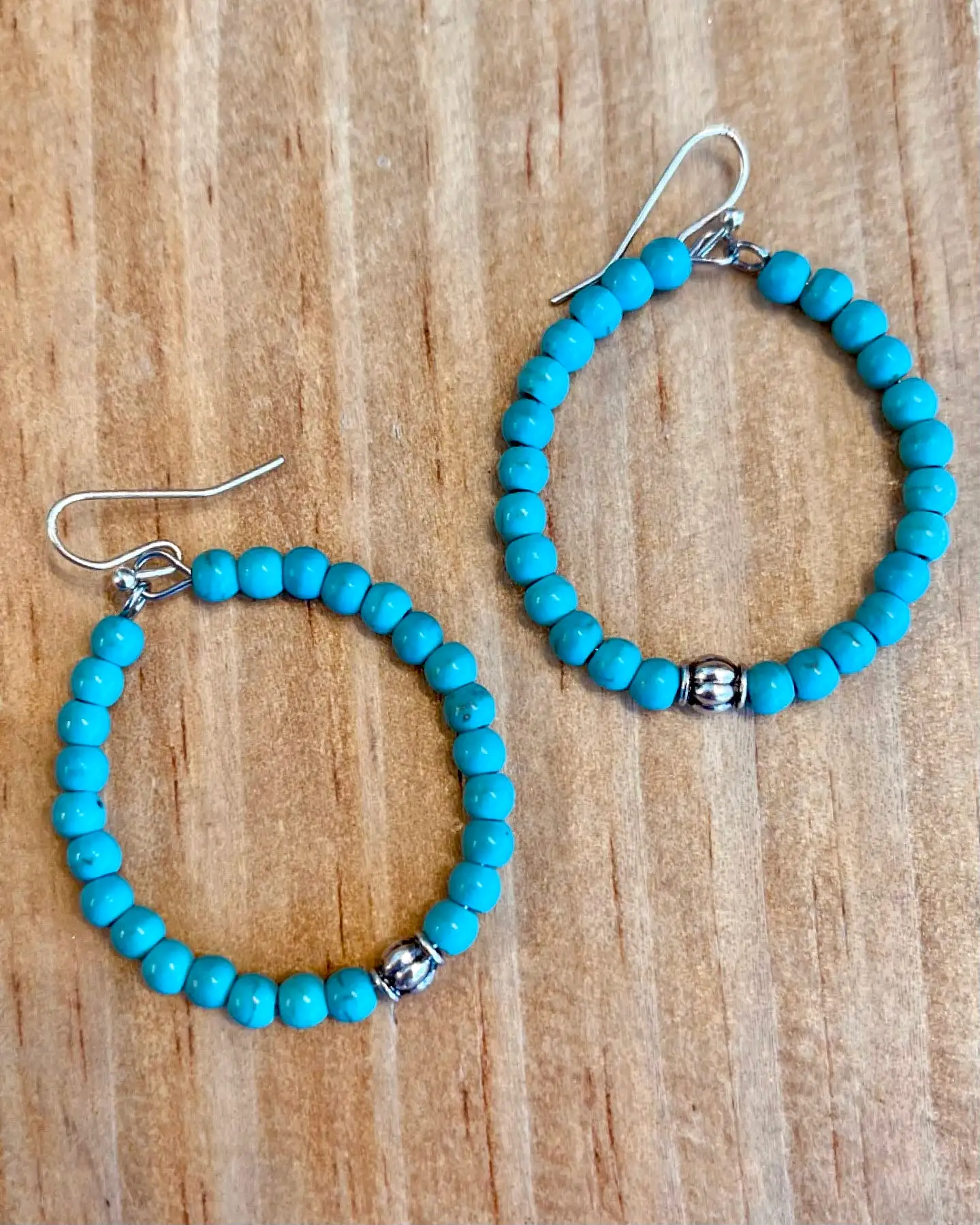 Turquoise Hoops