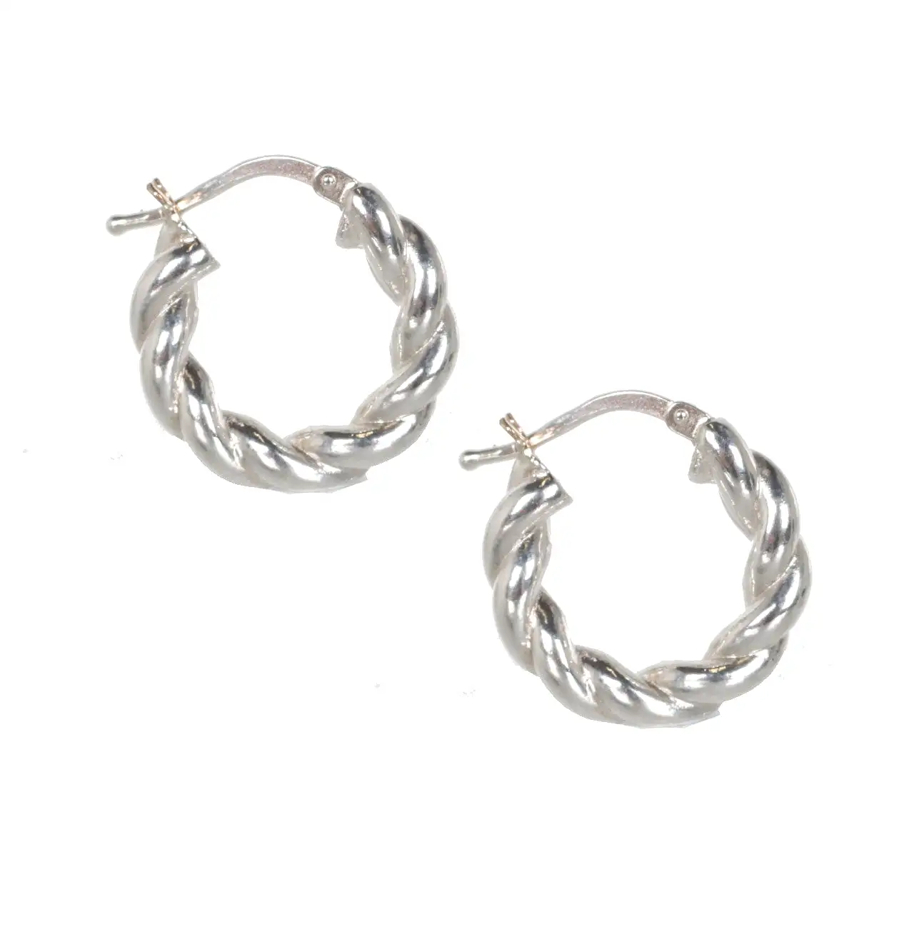 Twist Hoops 925, Sterling Silver