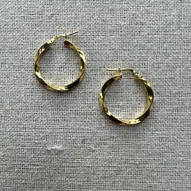 Twisted Hoop Earrings