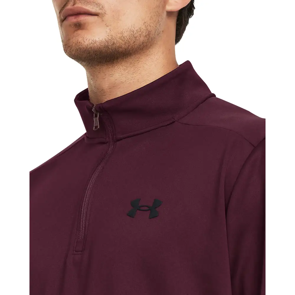 'Under Armour' Men's Armour Fleece 1/4 Zip Pullover - Dark Maroon